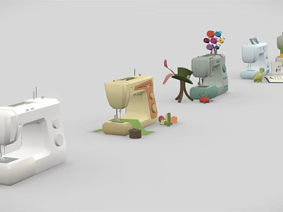 Different Types Of Industrial Equipment Showcasing Varied Models Designs And Functional Features 3d model