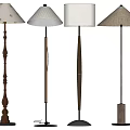Middle style floor lamp 3d model