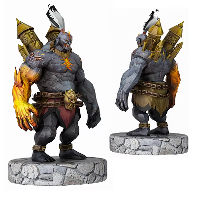 Modern Game Character Warcraft Handmade Ornaments 3d model Modern Game Character Warcraft Handmade Ornaments 3d model