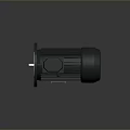 Black Rotomax Electric Motor With Housing Fan And Control Panel