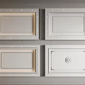 Different Styles White Gypsum Cornice Panels with Decorative Designs for Interior Decoration