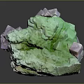 Natural Green And Purple Crystal Decorative Ornament Set With Mineral For Home Decor