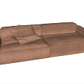 Modern Poliform double sofa 3d model