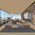 Sales office reception area 3d model