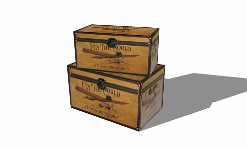 Industrial LOFT box decorative ornaments box 3d model