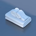 Soft White Cotton Towels Neatly Folded With Absorbent Texture For Daily Use