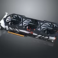 High Performance Gaming Graphics Card With Three Cooling Fans And Advanced Heat Dissipation System