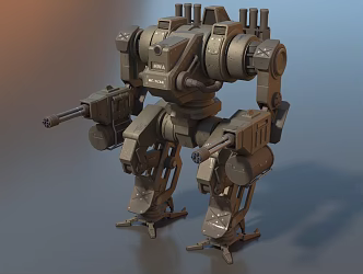 Robot AI Intelligent Machine Mech Warrior Doom Machine Warrior Mechanical Warfighter Super Realistic High Precision Video Level 3d model