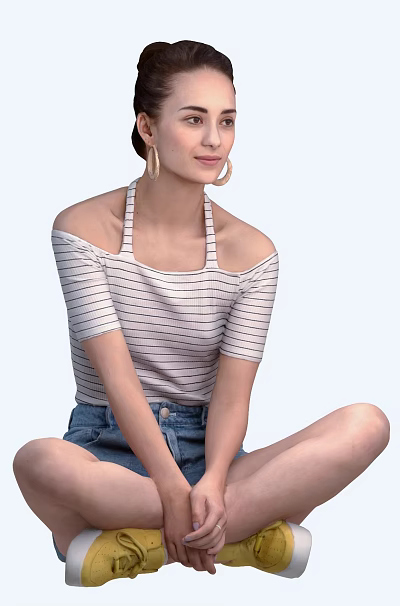 modern woman. 3d model