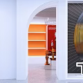 New Craftsmanship Era Specialty Store With Modern Design Circular Decor And Product Displays