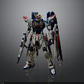 Gundam Model Figure With Blue Red Armor Shield And Weapon Accessories