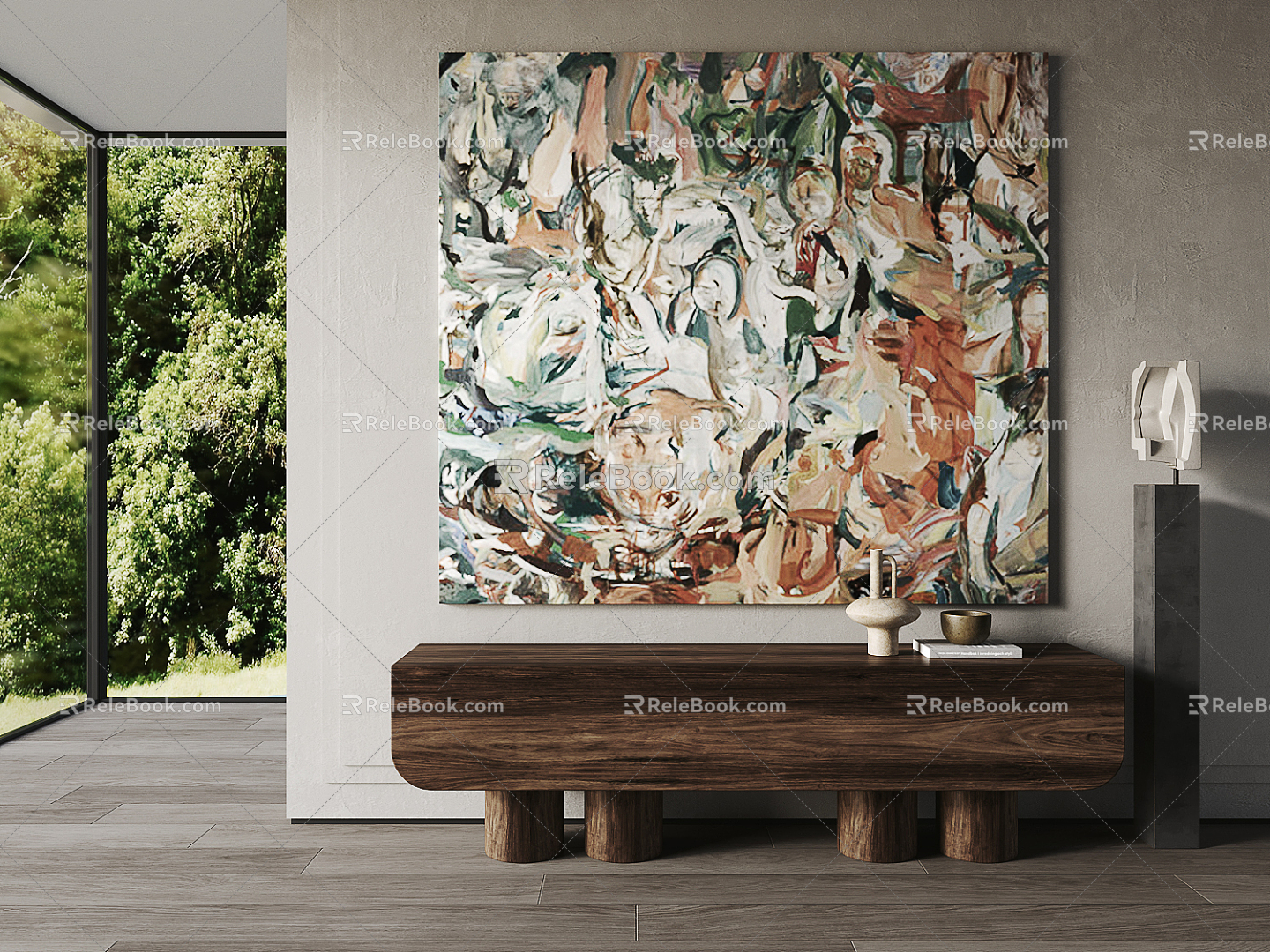 Quiet decorative painting 3d model