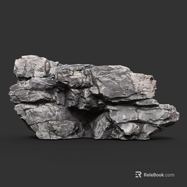 Natural Wood Stone Material With Rough Gray Texture And Solid Natural Structure 3d model 