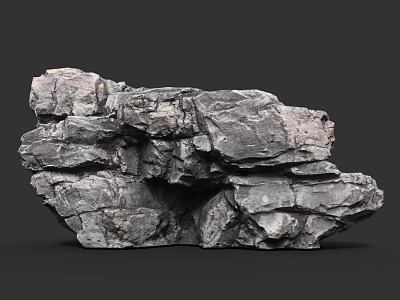 Natural Wood Stone Material With Rough Gray Texture And Solid Natural Structure 3d model