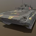 Ukrainian Army Tank BMP-2 Infantry Fighting Vehicle Armored Vehicle Reconnaissance Vehicle Armored Carrier Tracked Armored Vehicle Low Face Number Low Model Simple Model Game 3d model