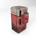 Vintage Red Coca Cola Vending Machine Commercial Equipment Classic Design