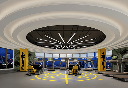 Modern Gym 3d model