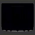 Black Kitchen Gas Stove Oven Combination Appliance With Four Burners And Modern Design