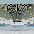 Modern Swimming Pool School Swimming Pool 3d model
