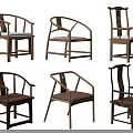 Elegant Traditional Chinese Wooden Leisure Chairs With Various Designs And Solid Wood Frames