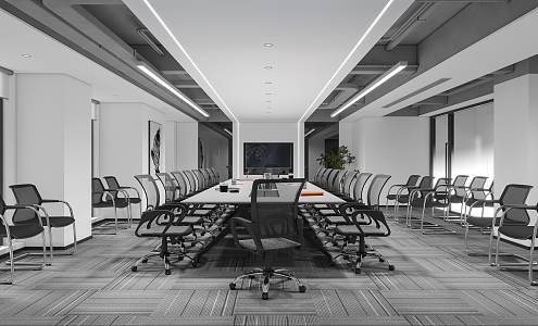 Modern Conference Room Large Conference Room 3d model