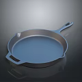 Stainless Steel Frying Pan With Long Handle And Side Grips For Home Cooking