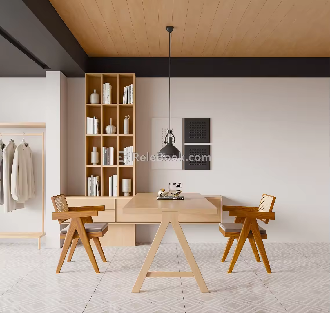 Modern study 3d model