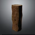 Natural Wooden Stump With Original Tree Texture For Home Decorative Accent