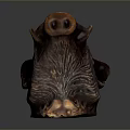 Artistic Brass Animal Head Sculpture With Intricate Texture For Home Decor