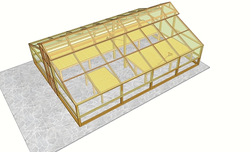 Greenhouse sun room 3d model