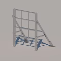 Sturdy Metal Frame Billboard Support Structure With Durable Legs For Outdoor Use 3d model