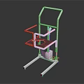 White Leisure Chair With Metal Frame Armrests And Modern Minimalist Design