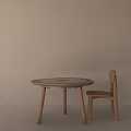 Modern Children's Table and Chair Children's Game Growth Learning Table and Chair Combination 3d model