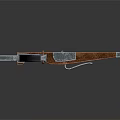 Classic Crossbow Weapon With Wooden Stock Metal Frame And Bowstring