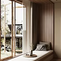 -Silent Wind, Middle and Ancient Wind, Floating Window 3d model