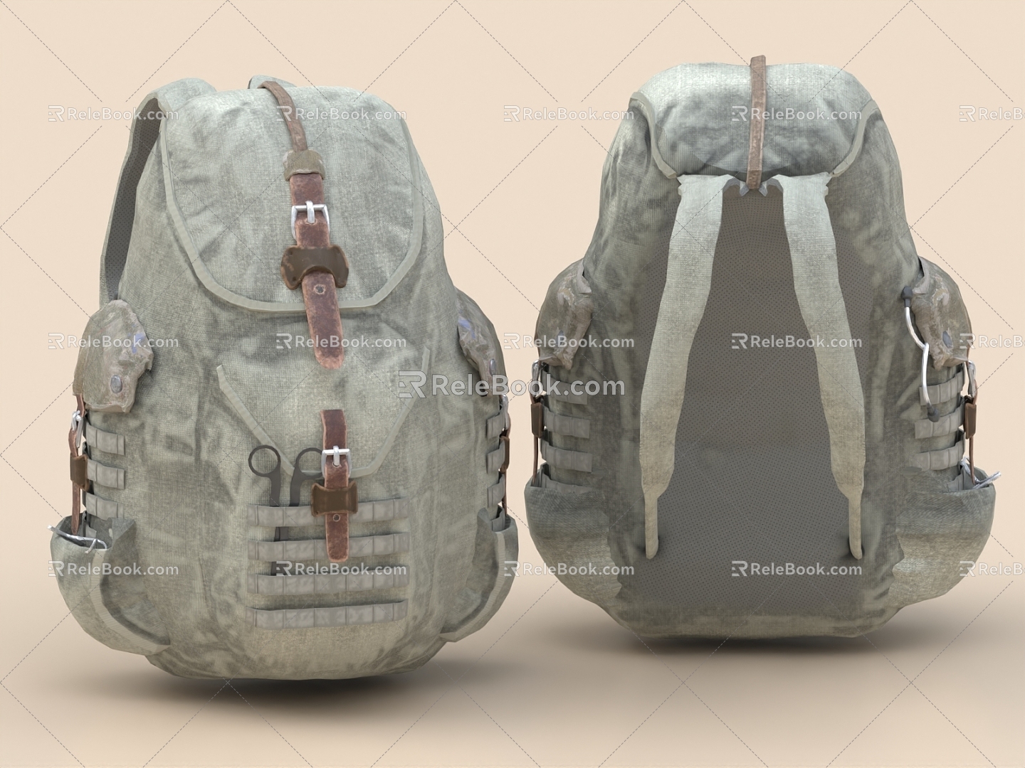 School Bag Backpack Luggage Bag Travel Bag Backpack Bag Leather Bag Computer Bag 3d model