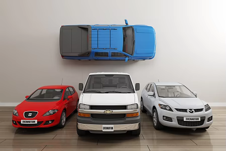 modern car private car sedan 3d model