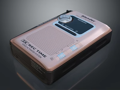 Blenker Portable Radio With FM AM SW1 SW2 Bands Digital Display And Knob Control 3d model