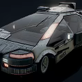 Futuristic Police Car With Sleek Sci Fi Design And Advanced Features