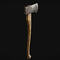 Axe Tomahawk Rusty Axe 3d model