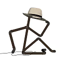 PVC pipe floor lamp water pipe creative table lamp floor lamp 3d model