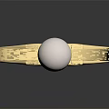 Modern Ring Pearl Ring 3d model