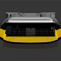 Modern Standalone Device With White Gray Structure Display Screen Grid Design And Yellow Base