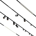 Modern Track Downlights And Spotlights Black Silver Design For Home Interior Lighting