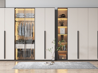 Modern wardrobe 3d model