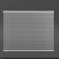 White Horizontal Blinds Modern Design Window Treatment for Light Control and Privacy 3d model