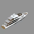 Luxury White Yacht Exterior Design With Multiple Decks And Wooden Deck