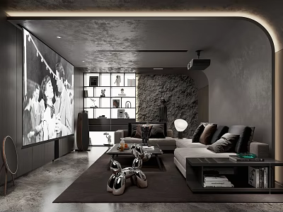 Silent Audiovisual Room 3d model