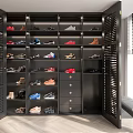 Spacious Open Design Shoe Cabinet With Multiple Shelves And Various Shoes Storage