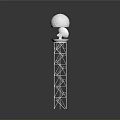 Advanced Sphere Monitoring Equipment Mounted On Metal Tower With Ladder Structure